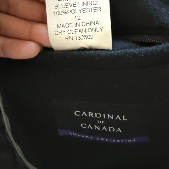 CARDINAL OF CANADA LUXURY COLLECTION 100% WOOL CAR COAT - Picture 11 of 11